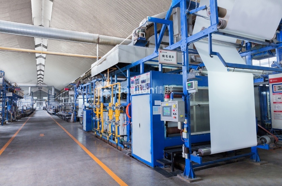Mianyang Jialian printing and dyeing Co., Ltd. chaîne de production de fabricant